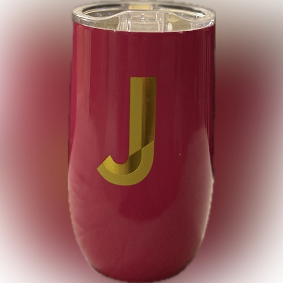 MONOGRAM GIFT NWT Dbl Wall Stainless Tumbler wLid A C D J K K L M N P R - Picture 6 of 13